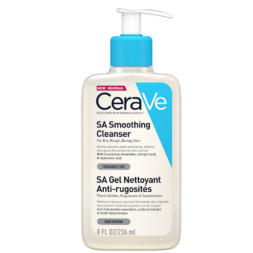 CeraVe  Cerave Sa Smoothing Cleanser For Dry Rough Bumpy Skin 236Ml