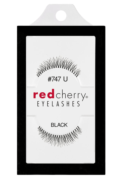 Red Cherry Natural Black Eye Lashes - 747 U Peony