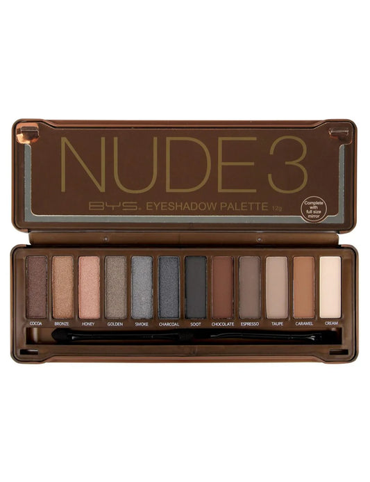 BYS  Nude 3 eyeshadow Palette 12G
