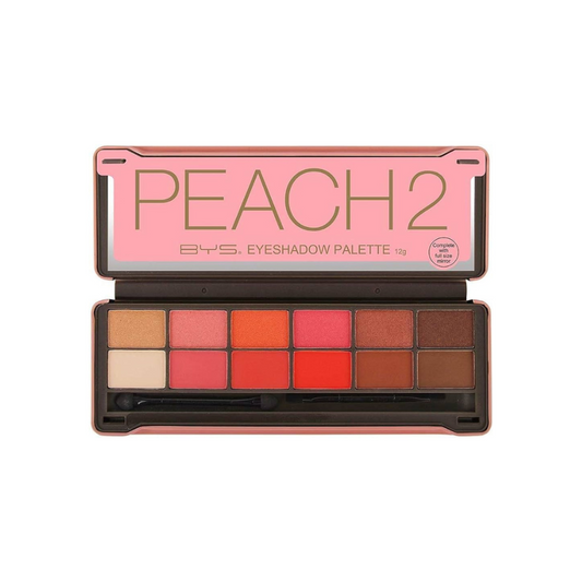 BYS Peach 2 eyeshadow Palette 12G ( 6Matte)